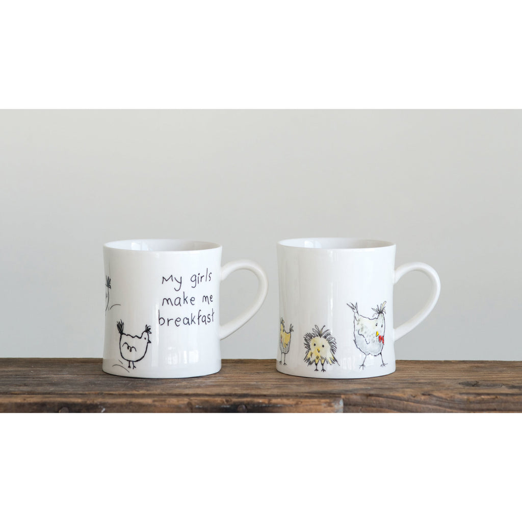 Country Chicken Stoneware Mug — Amazing