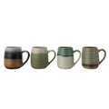 Ribbed Stoneware Mug with Reactive Glaze