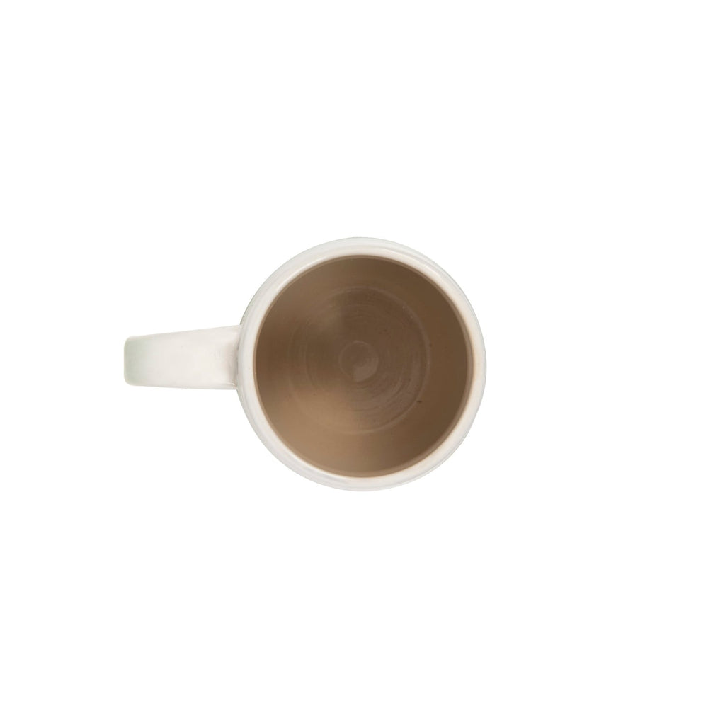 Ribbed Stoneware Mug with Reactive Glaze