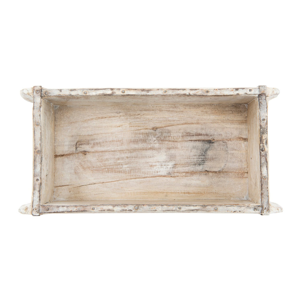 Antiqued Wooden Brick Mould Decor