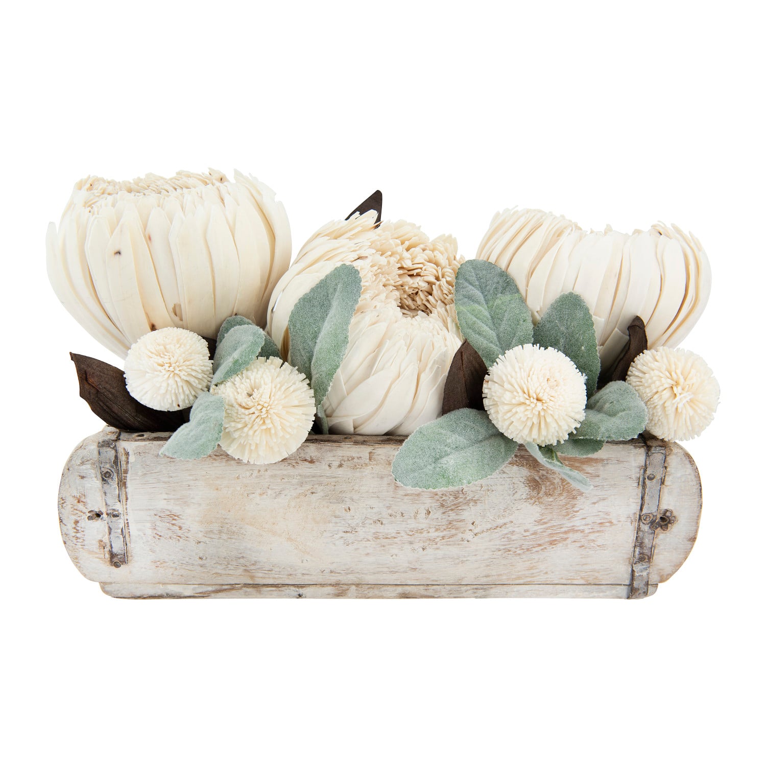 Antiqued Wooden Brick Mould Decor