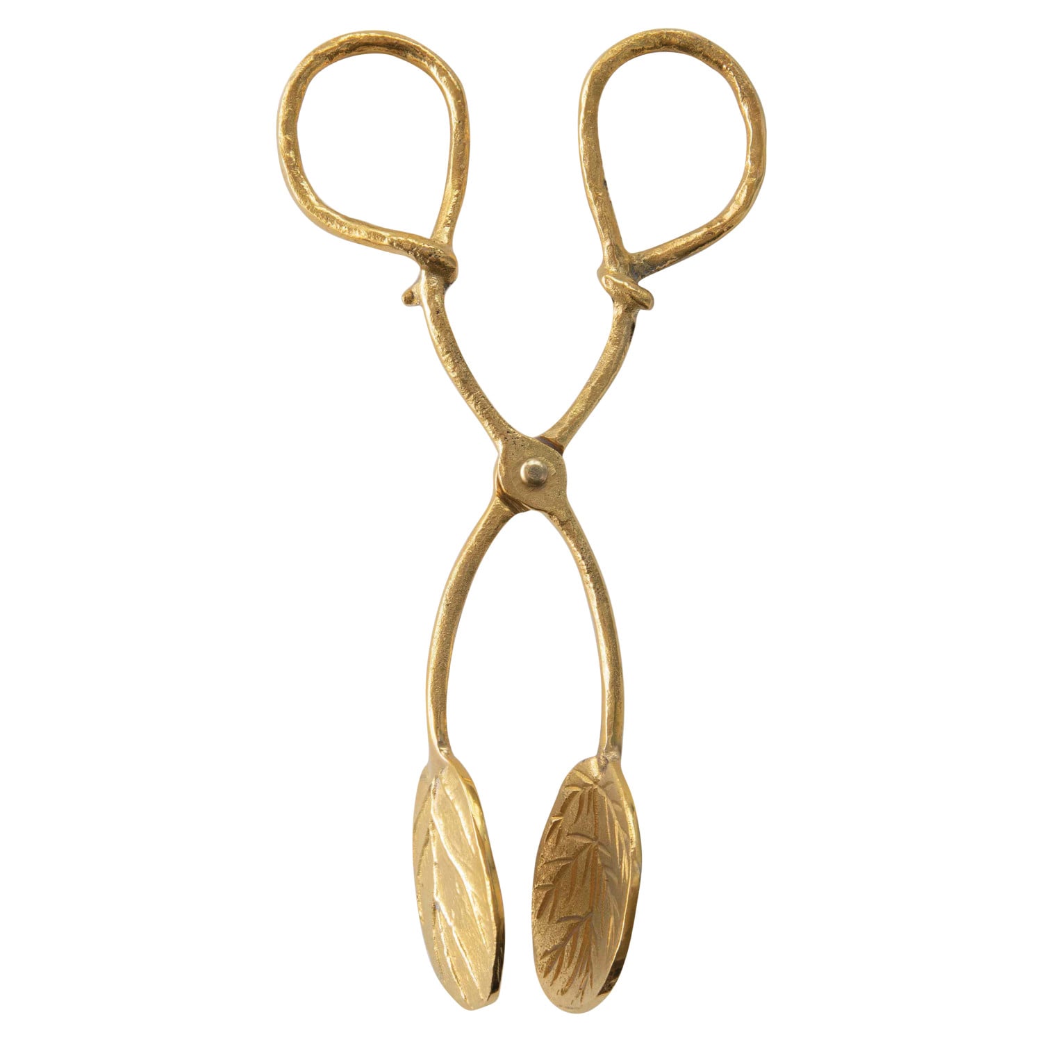 Polished Brass Serving Tongs