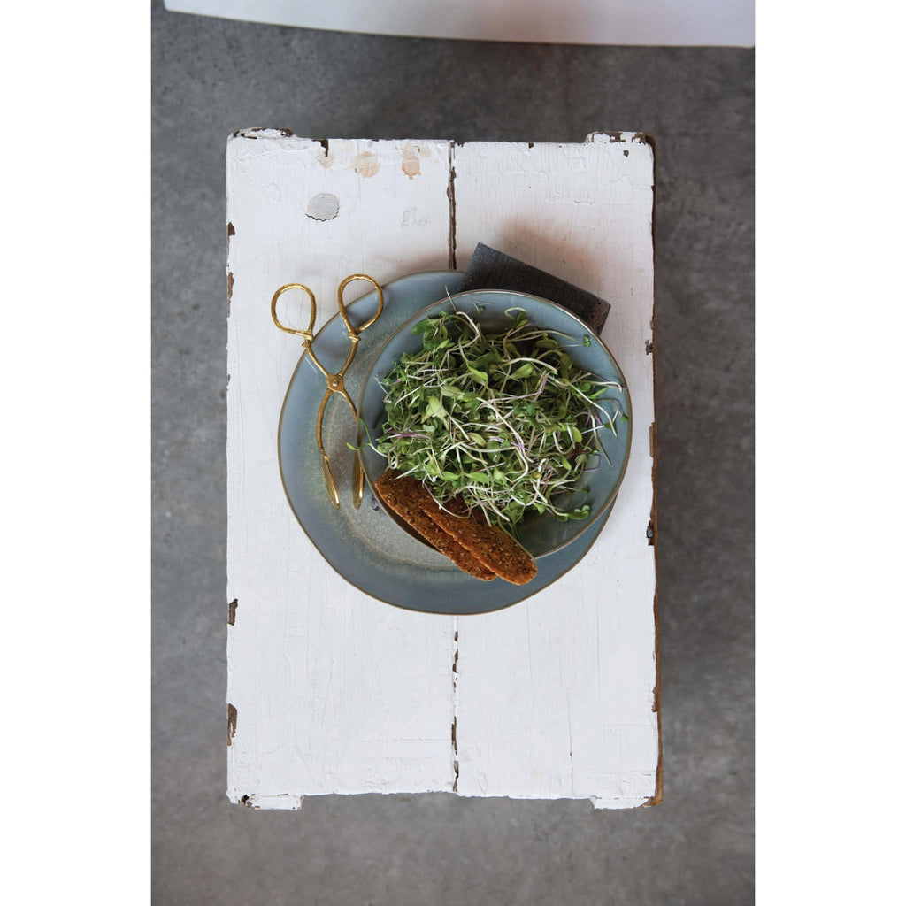 Polished Brass Serving Tongs