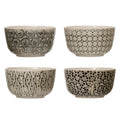 Hand-Stamped Patterned Bowl