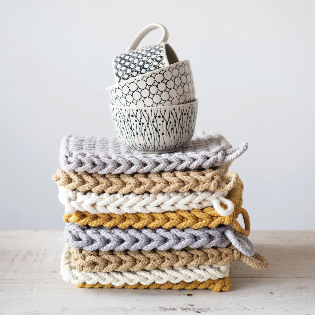 Hand-Stamped Patterned Bowl
