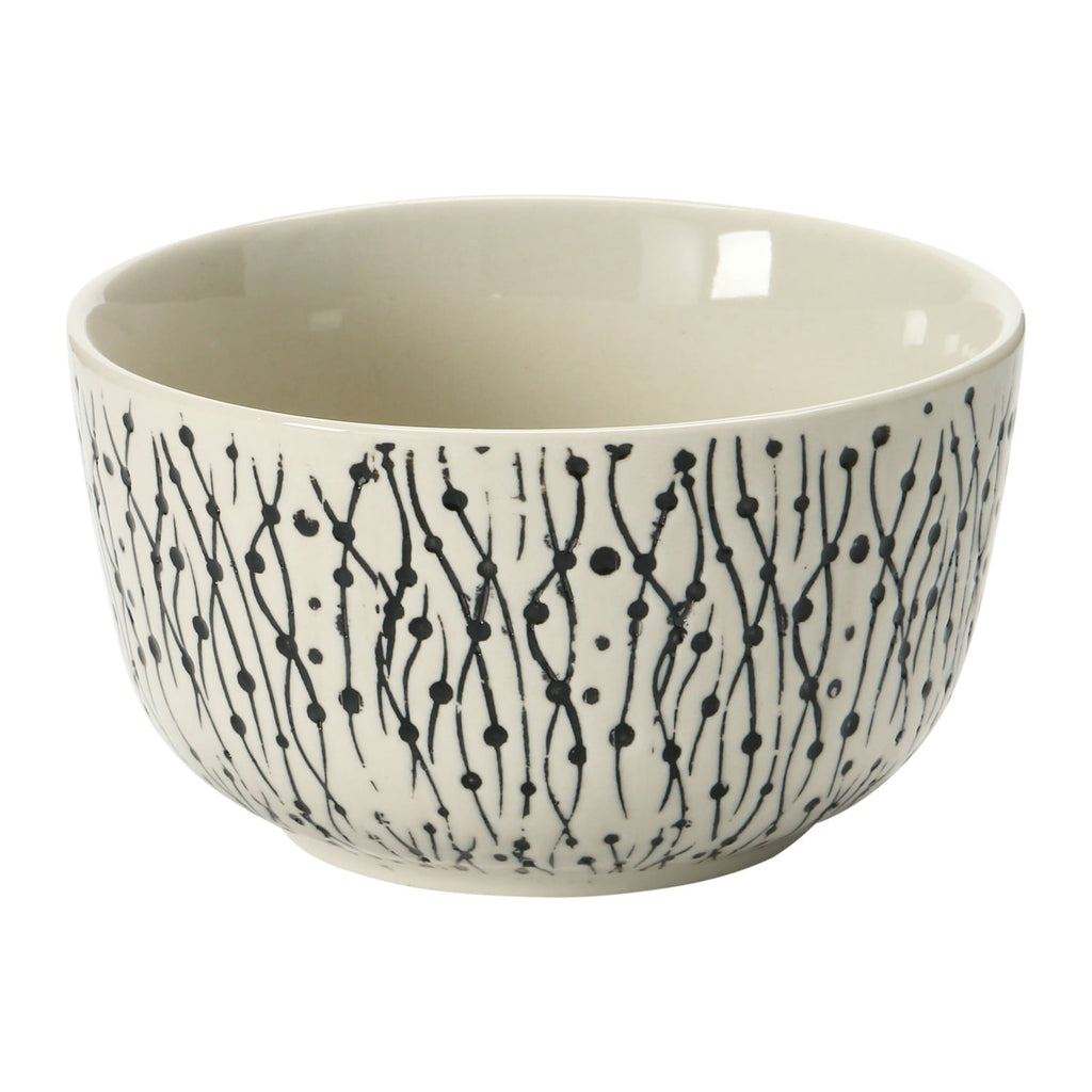 Hand-Stamped Patterned Bowl