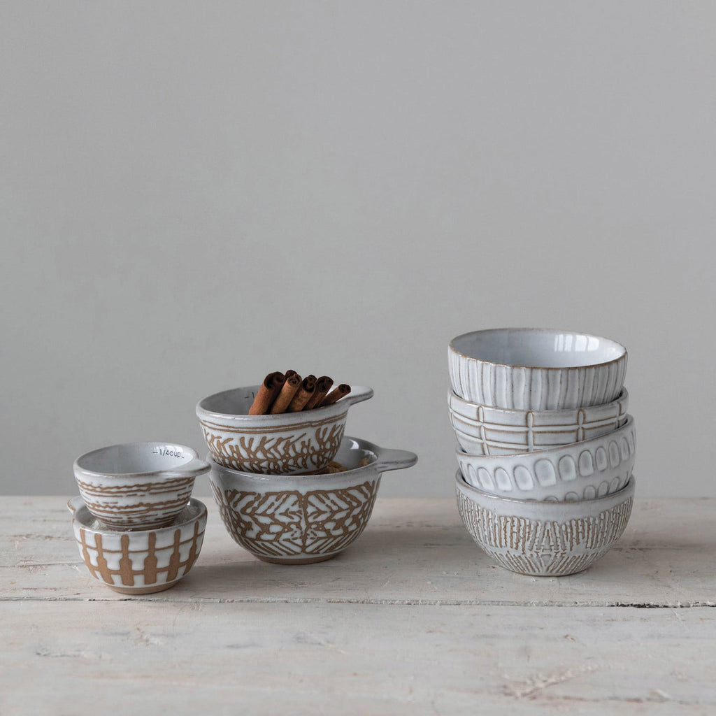 Classic Stoneware Measuring Cups Set