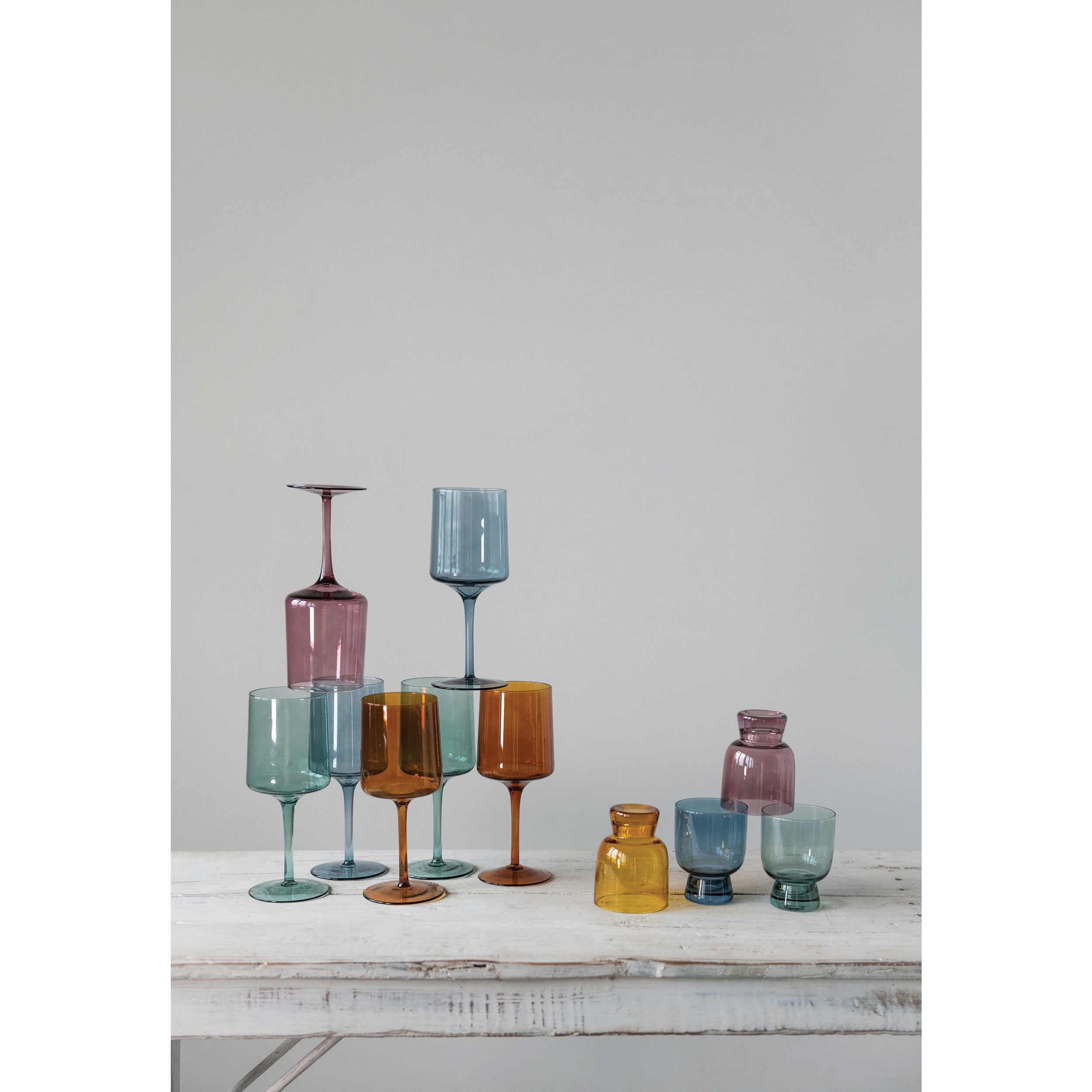 Blush Stemmed Wine Glass