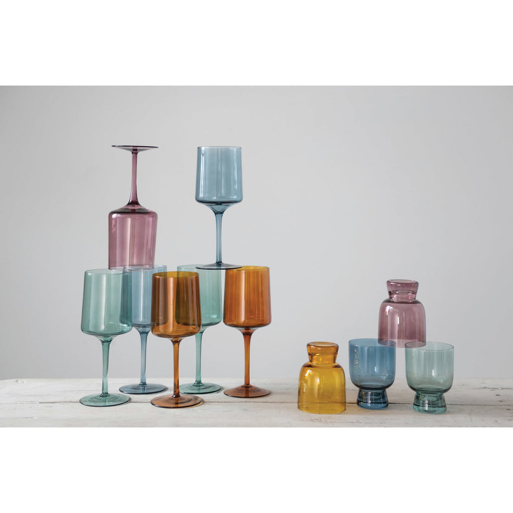 Blush Stemmed Wine Glass