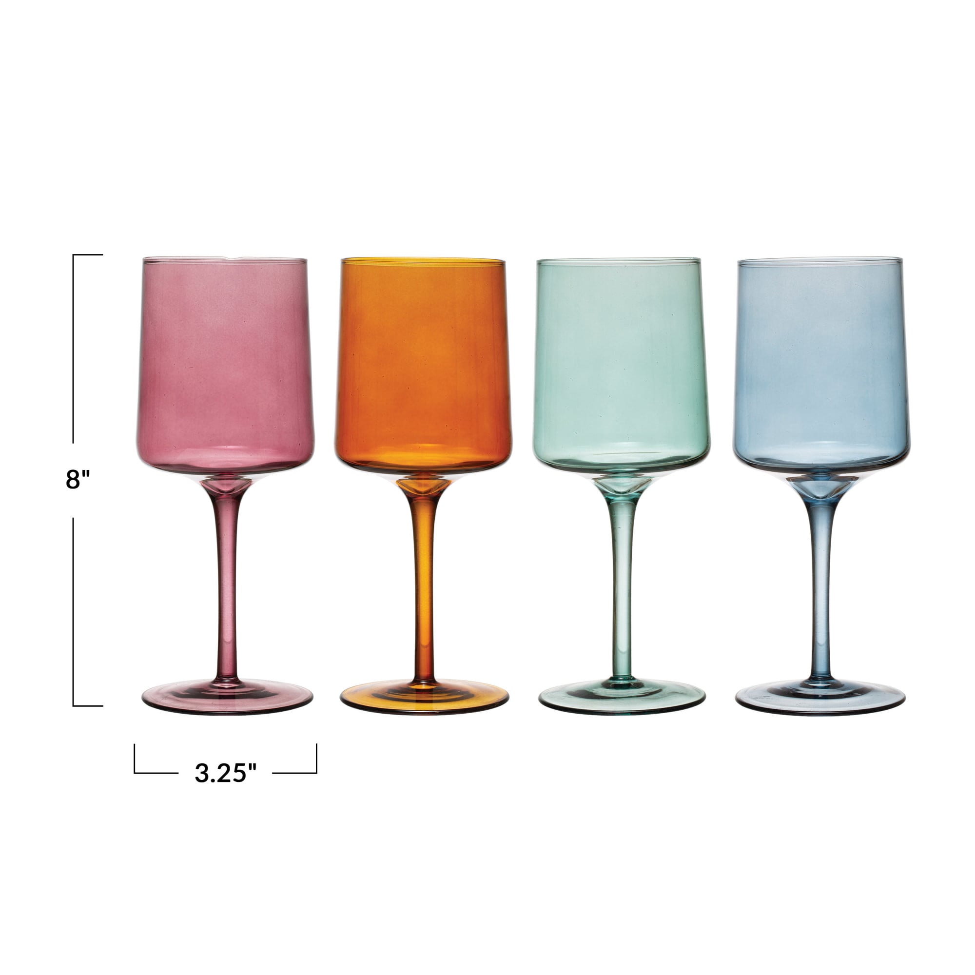 Blush Stemmed Wine Glass