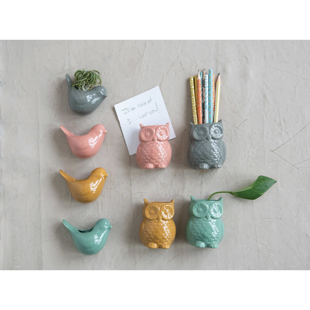 Whimsical Owl Fridge Magnet