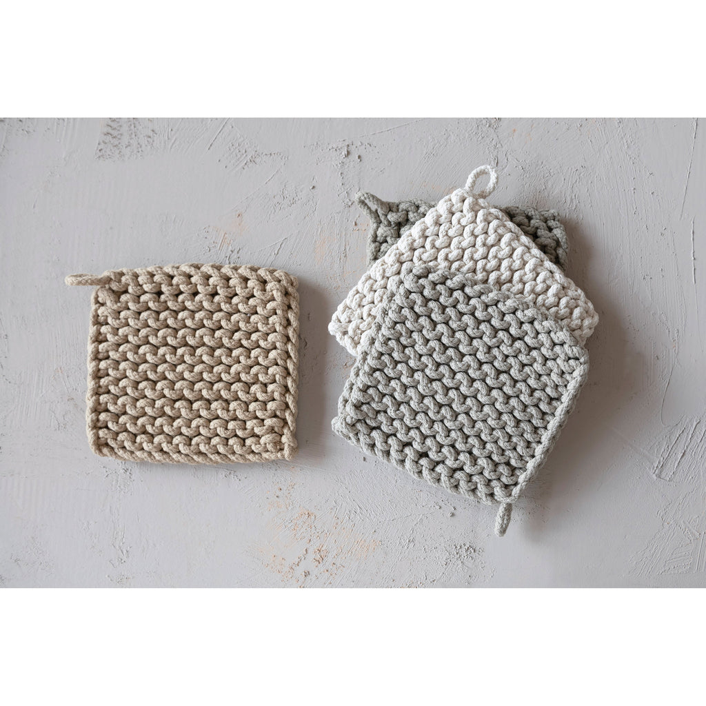 Hand-Crocheted Cotton Pot Holder — Backyard Farmer