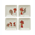 Rustic Chicken Stoneware Plate — Staring Chicken