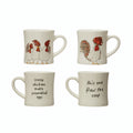 Rustic Chicken Stoneware Mug, 8 oz — Crazy Chickens