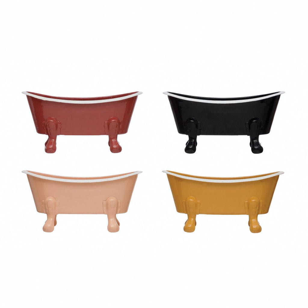 Earth Tone Ceramic Soap Tub
