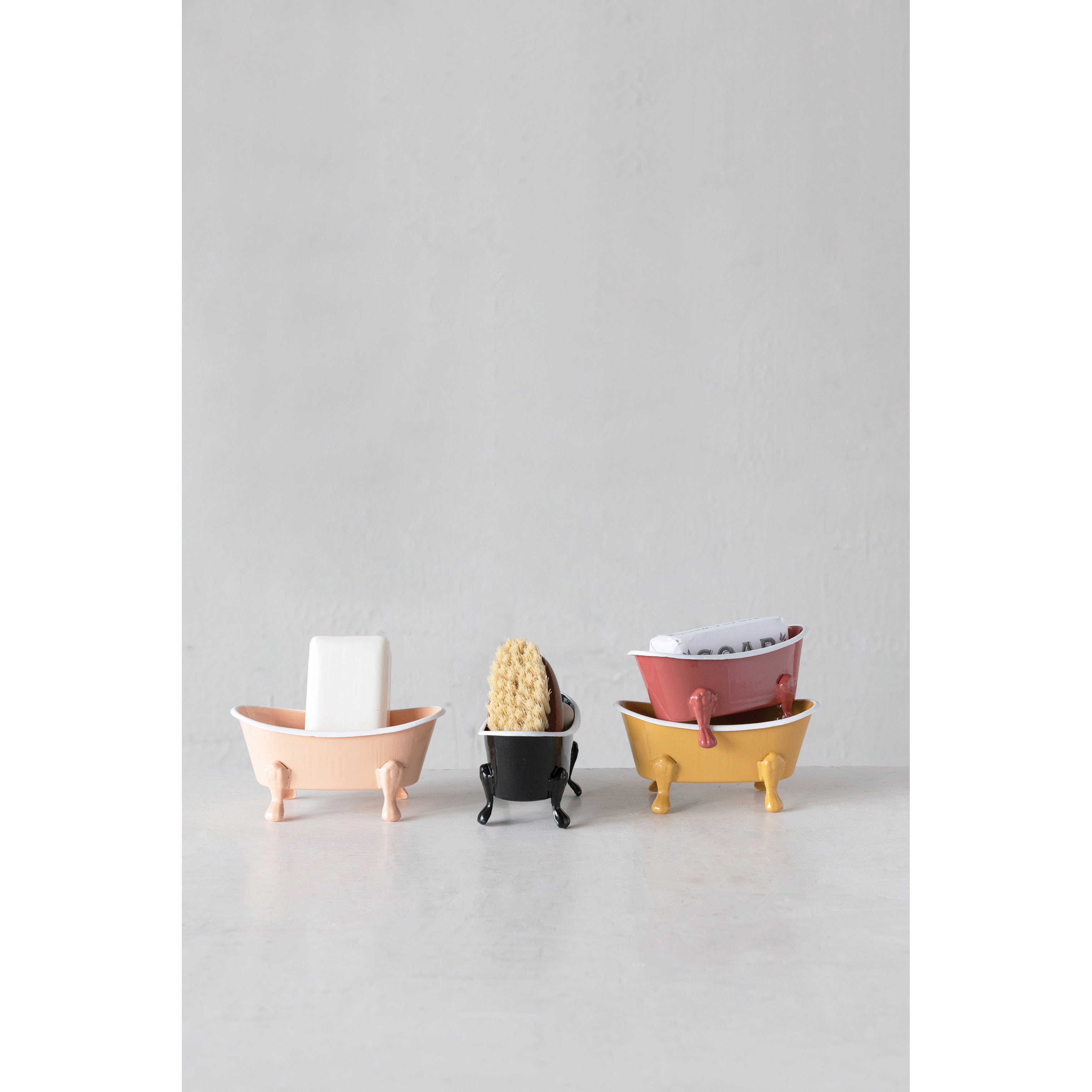 Earth Tone Ceramic Soap Tub
