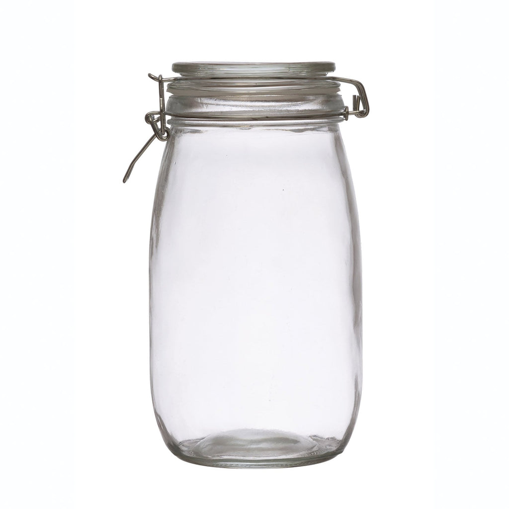 Large Glass Jar with Clamp Lid