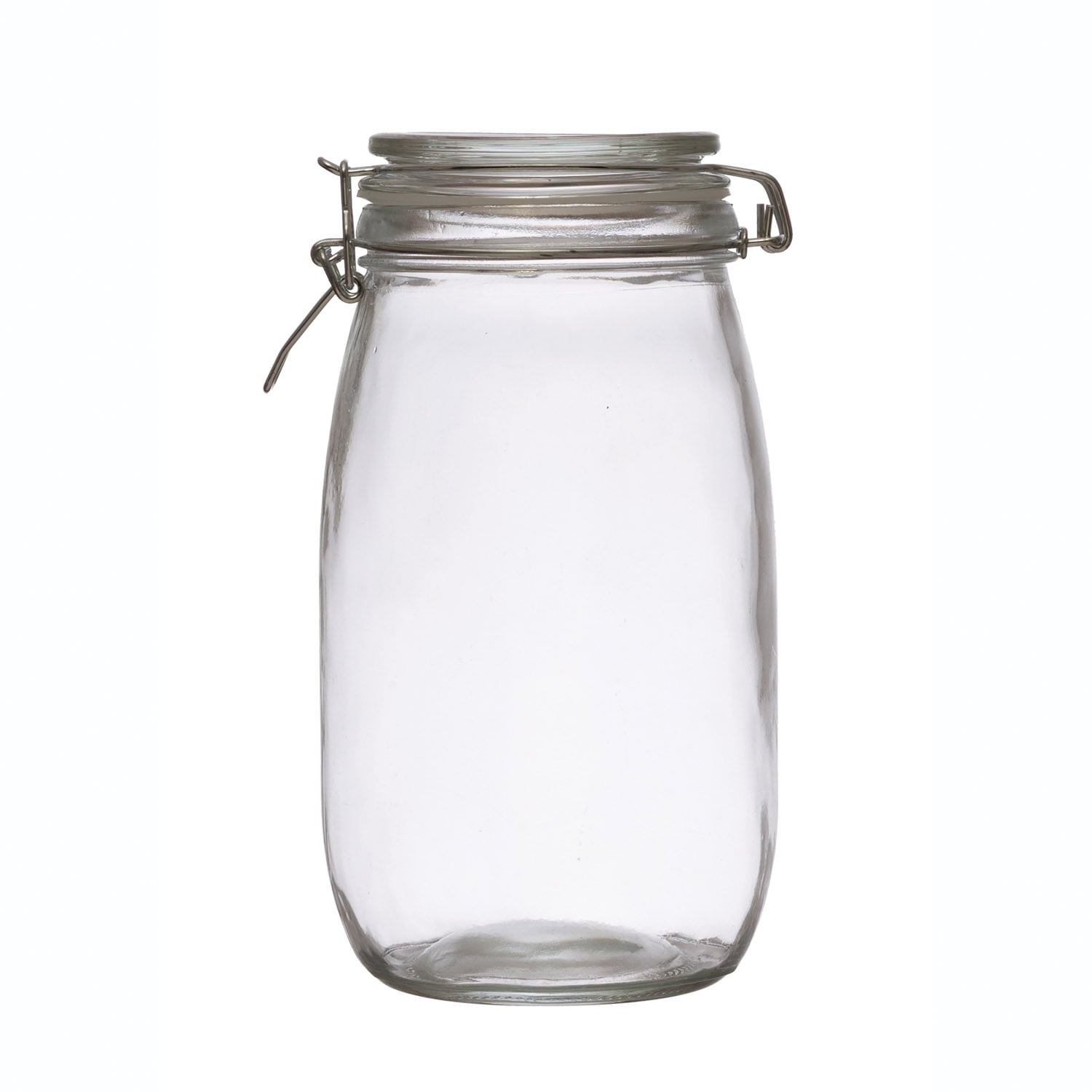 Large Glass Jar with Clamp Lid