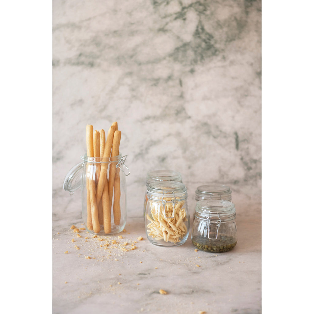 Large Glass Jar with Clamp Lid