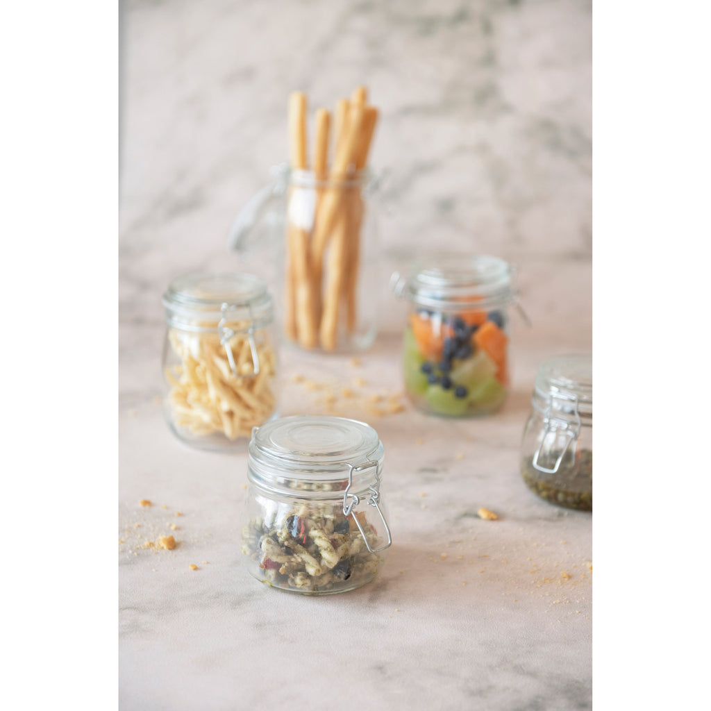 Large Glass Jar with Clamp Lid