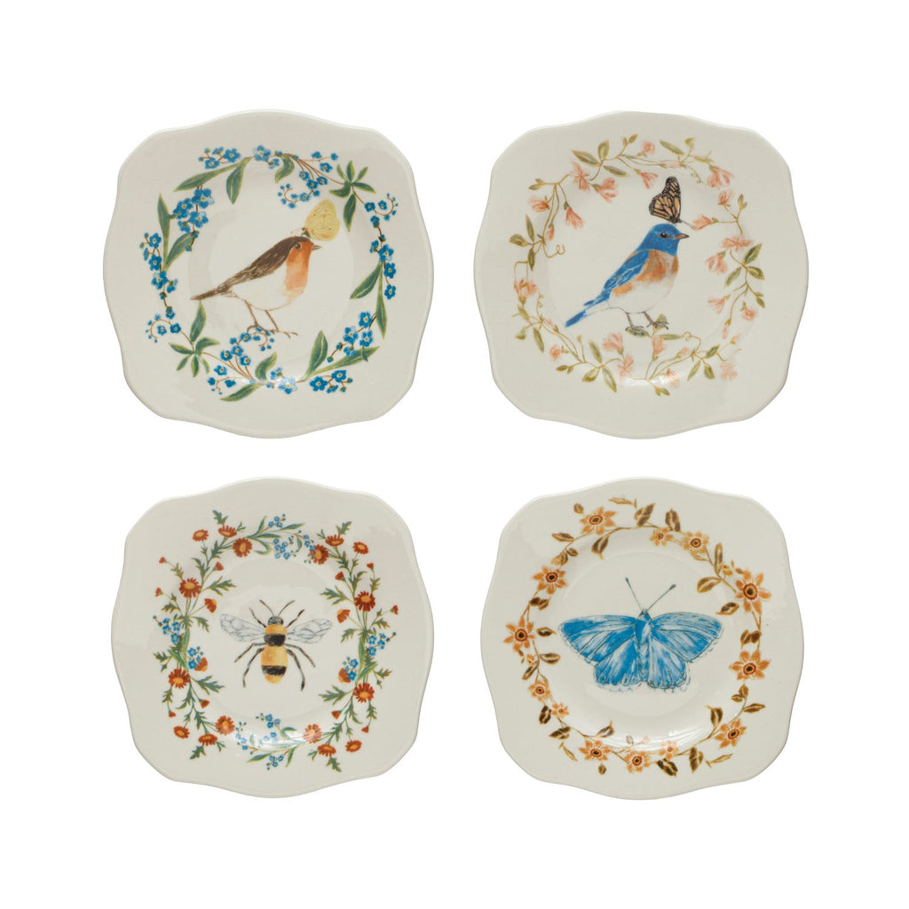 Scalloped Edge Ceramic Dessert Plate