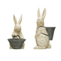 Whimsical Resin Rabbit Figurine