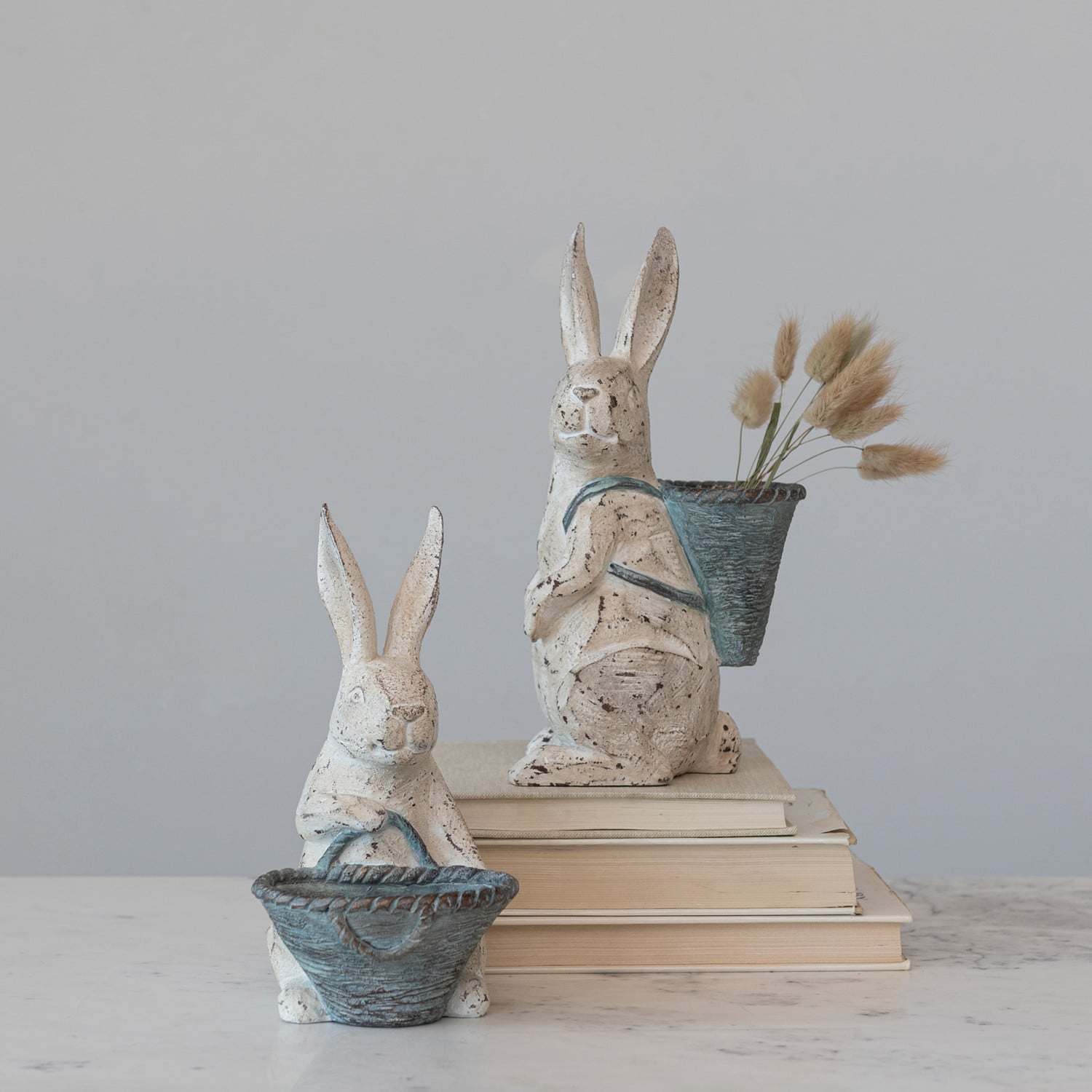 Whimsical Resin Rabbit Figurine