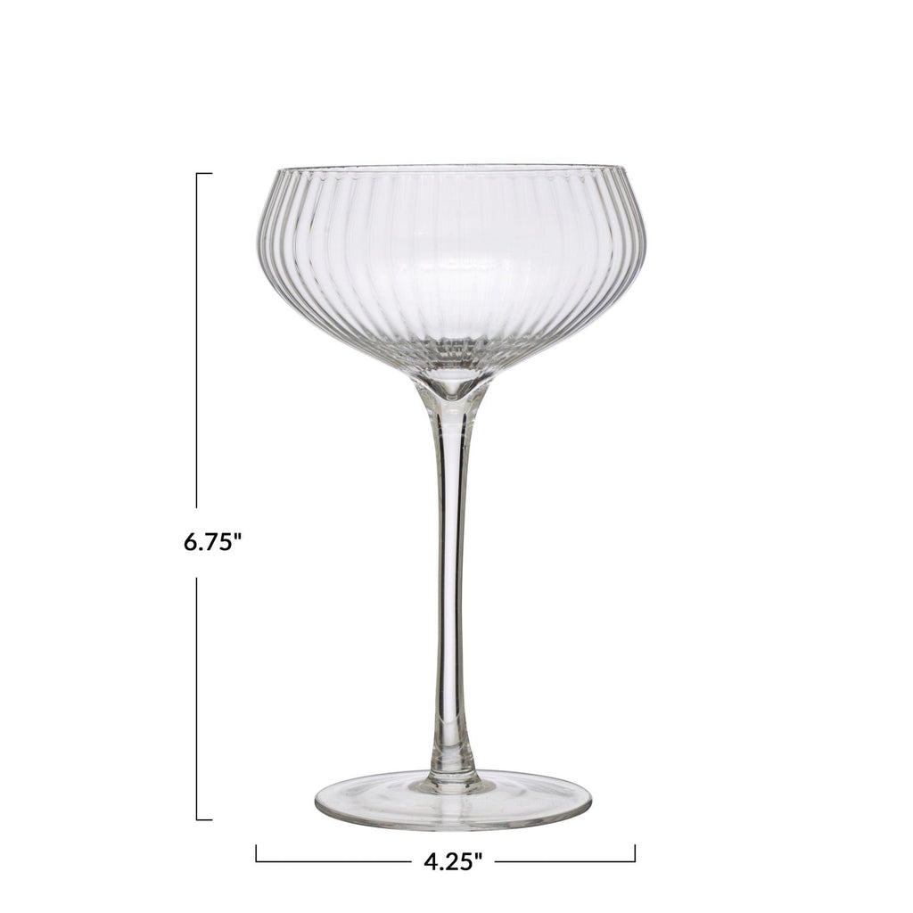 Elegant Stemmed Coupe Champagne Glass