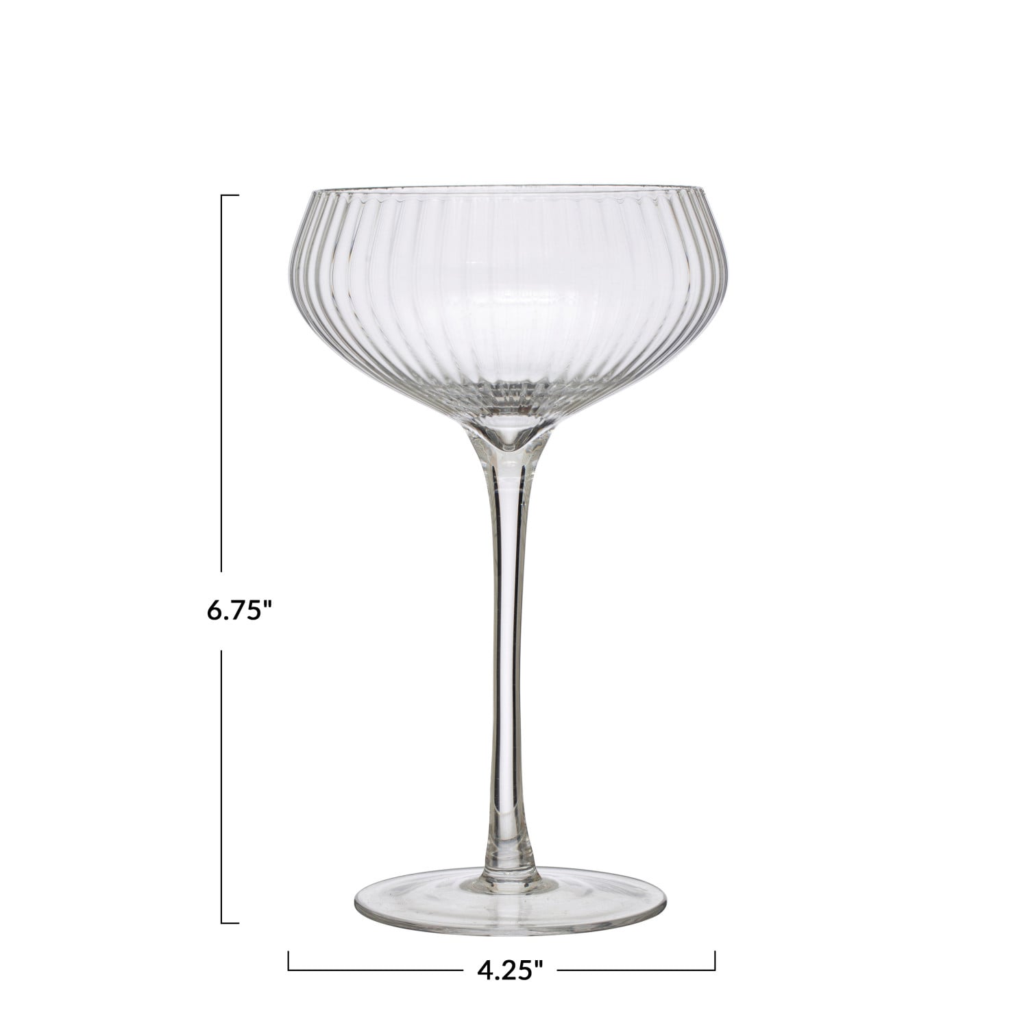 Elegant Stemmed Coupe Champagne Glass