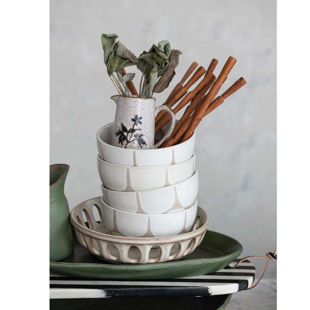 Reactive Glaze Stoneware Creamer Pitcher