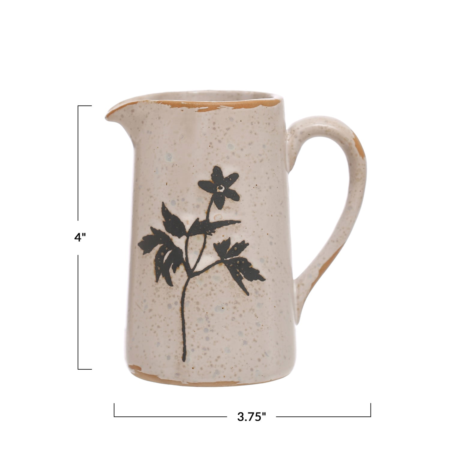 Reactive Glaze Stoneware Creamer Pitcher