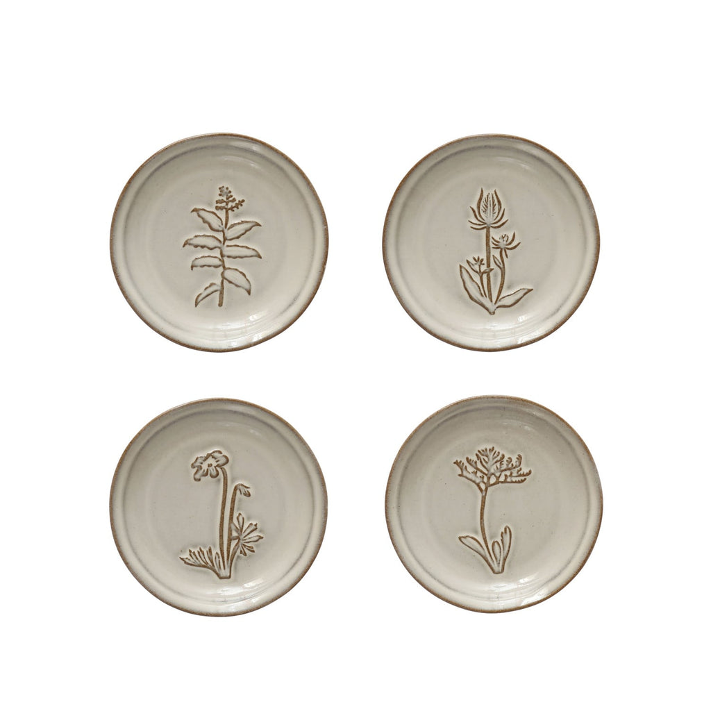 Petal-Shaped Ceramic Appetizer Dish