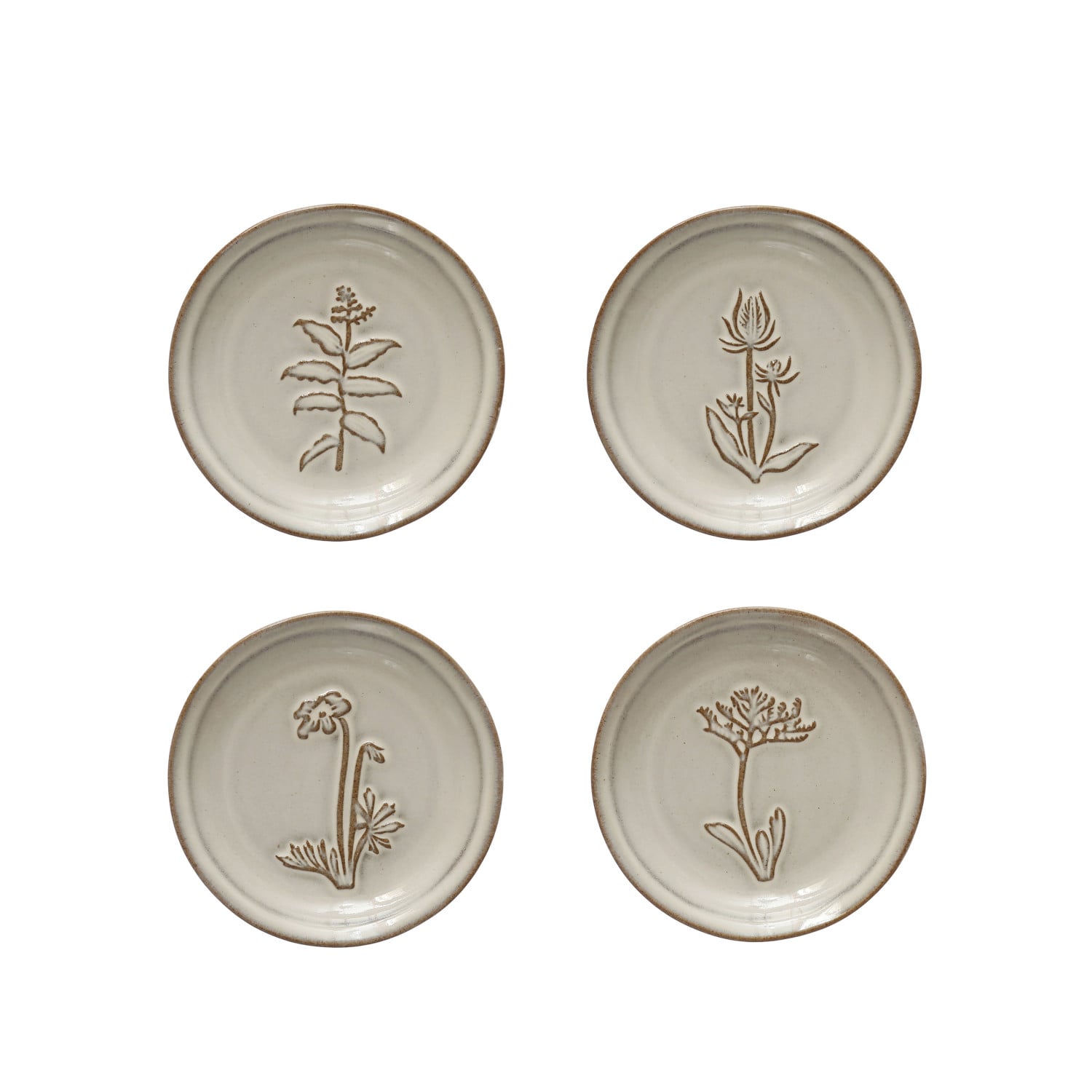 Petal-Shaped Ceramic Appetizer Dish
