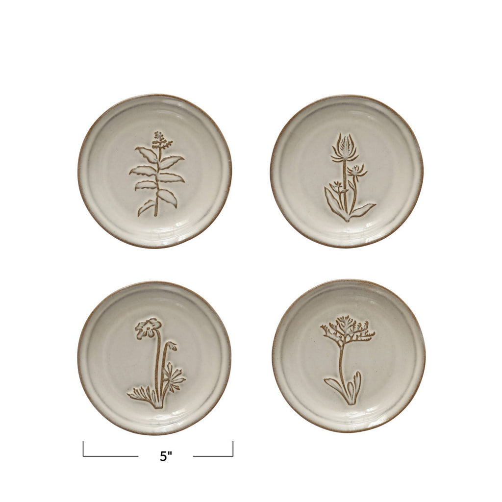Petal-Shaped Ceramic Appetizer Dish