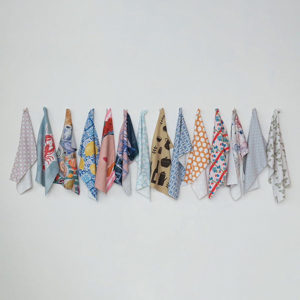 Checked Microfiber Tea Towel