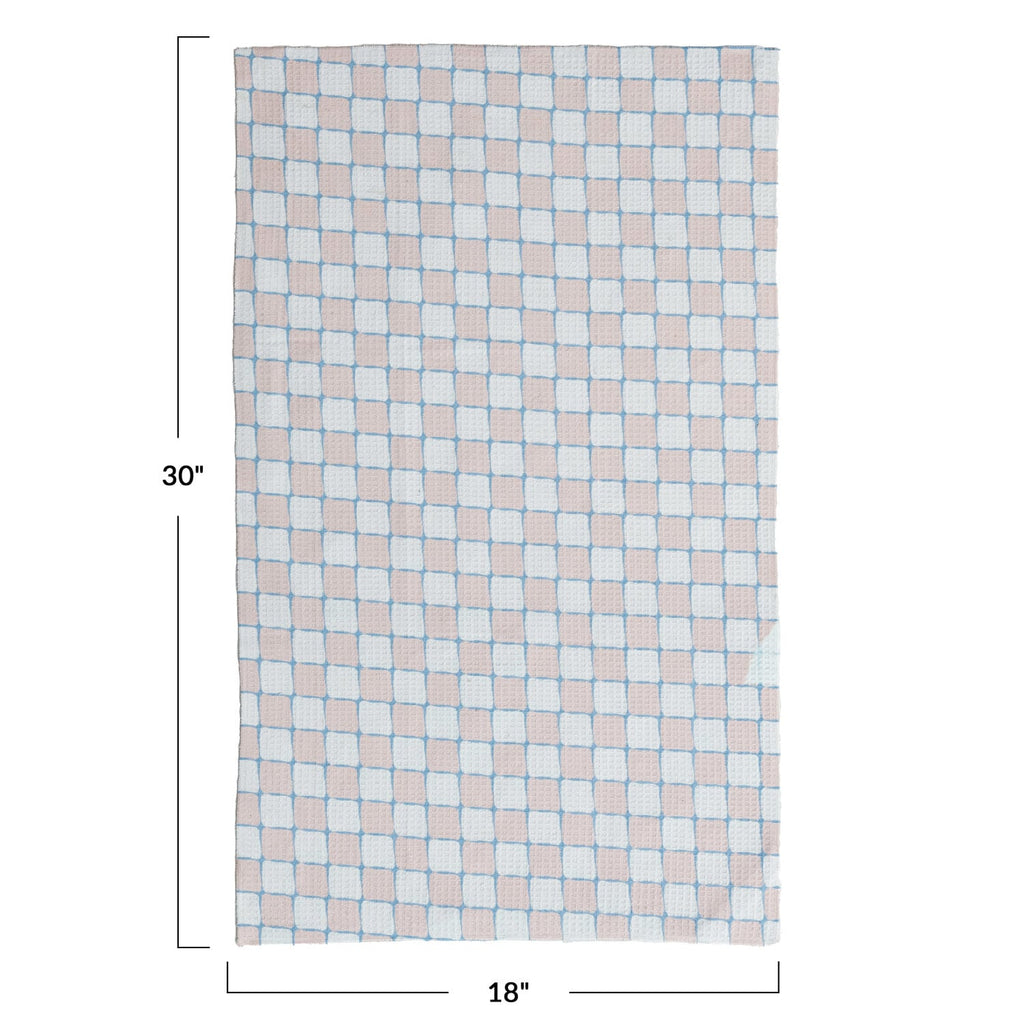 Checked Microfiber Tea Towel