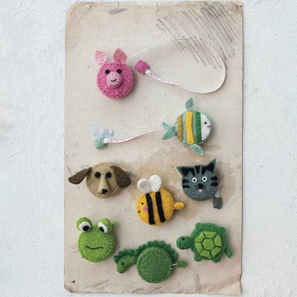 Wool Felt Animal Tape Measure