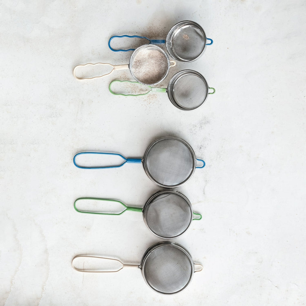 Polished Stainless Steel Kitchen Strainer — Small