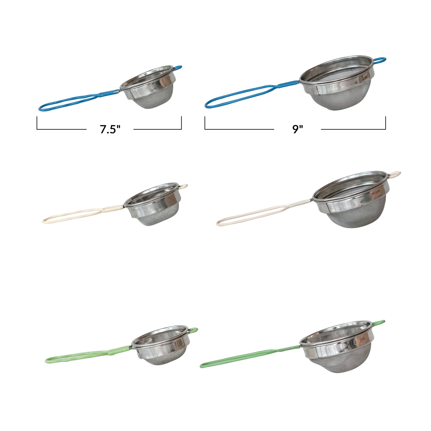 Polished Stainless Steel Kitchen Strainer — Small