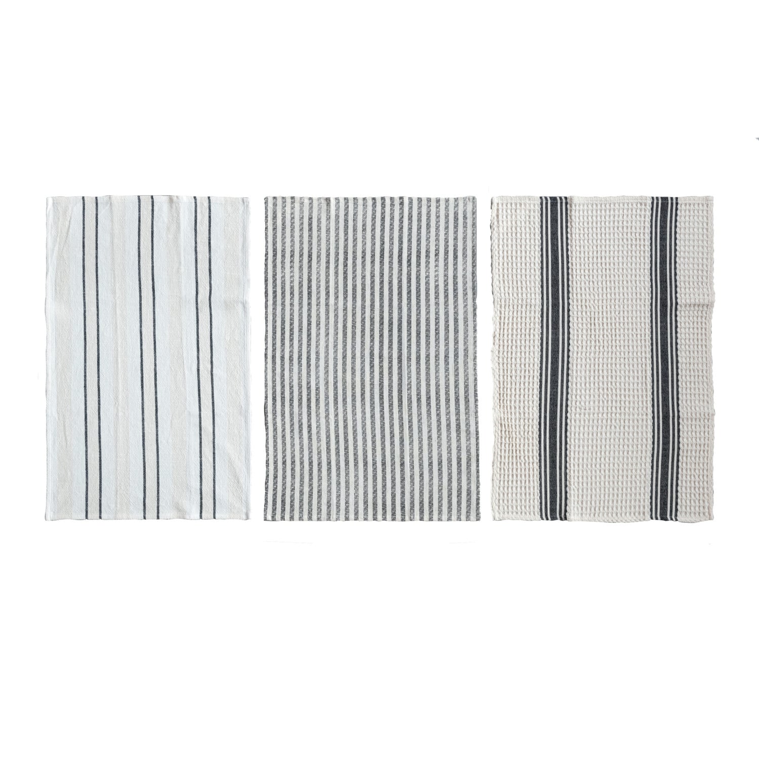 Woven Cotton Striped Tea Towel
