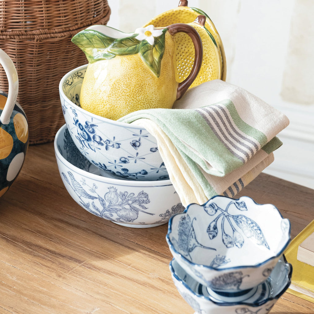 Cotton Tea Towel with Colorful Stripes