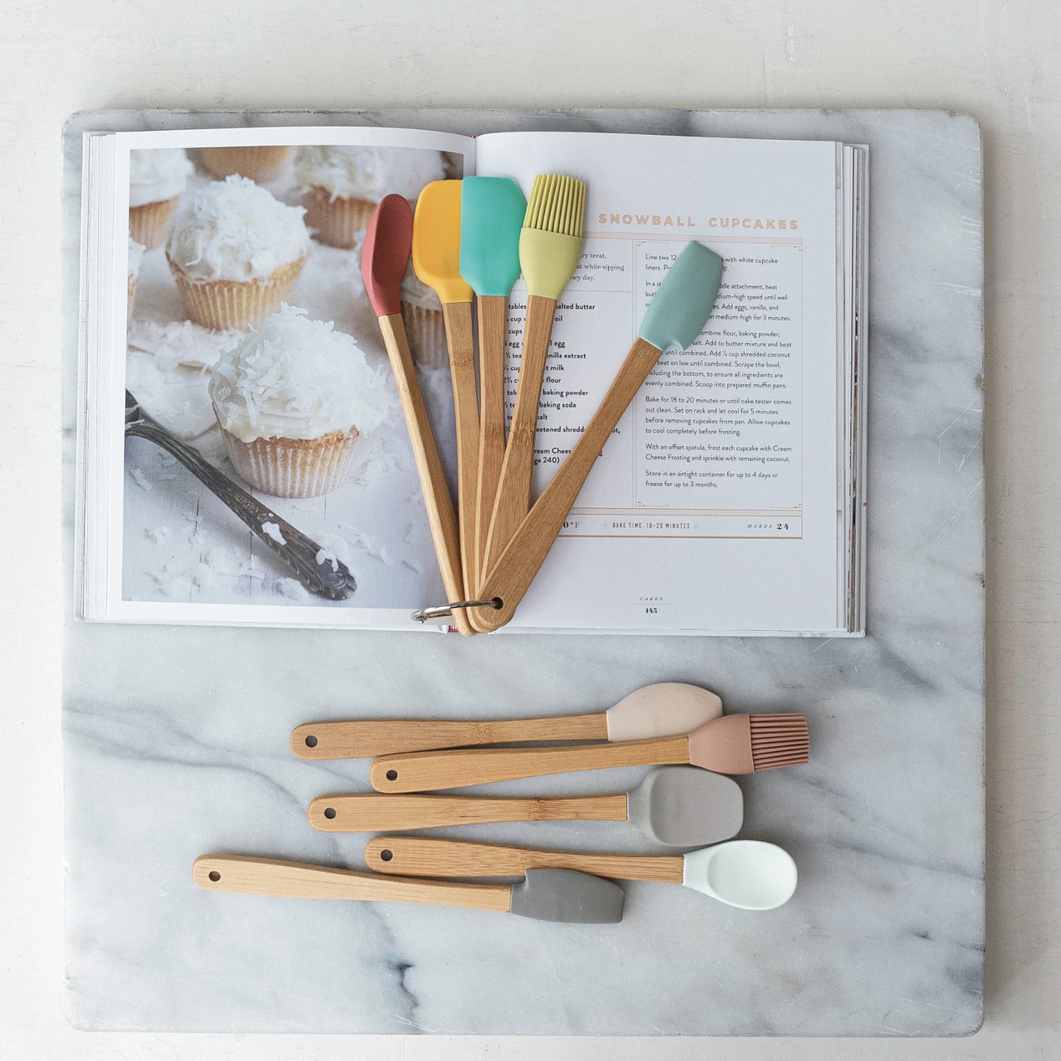 Silicone and Beechwood Kitchen Utensil