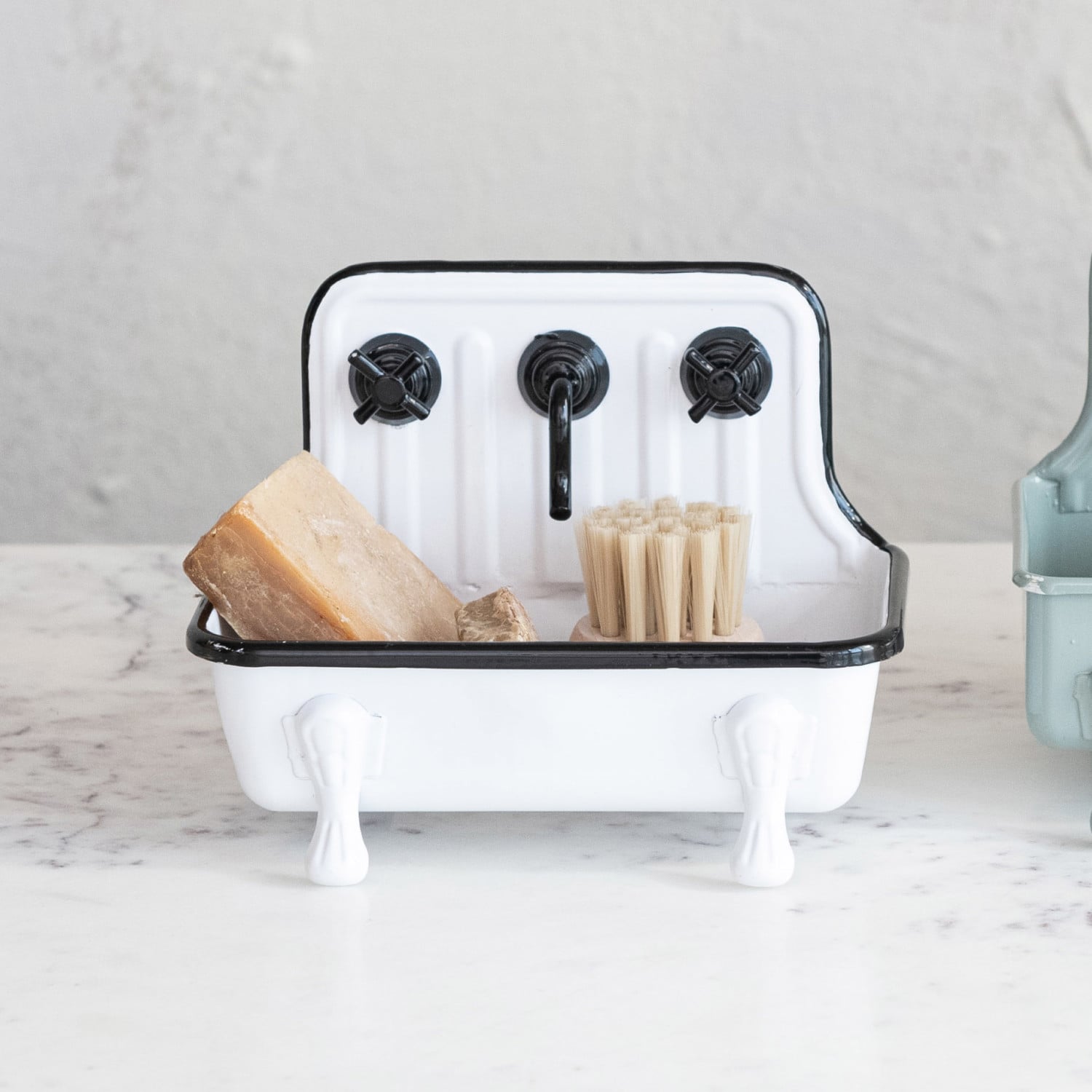 White Sink Soap Dish
