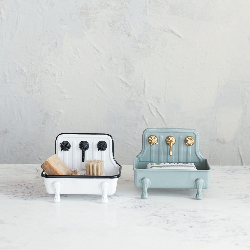 White Sink Soap Dish