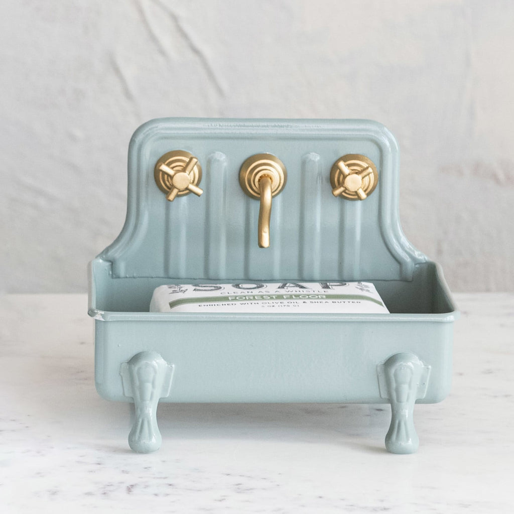 Sage Green Sink Soap Dish