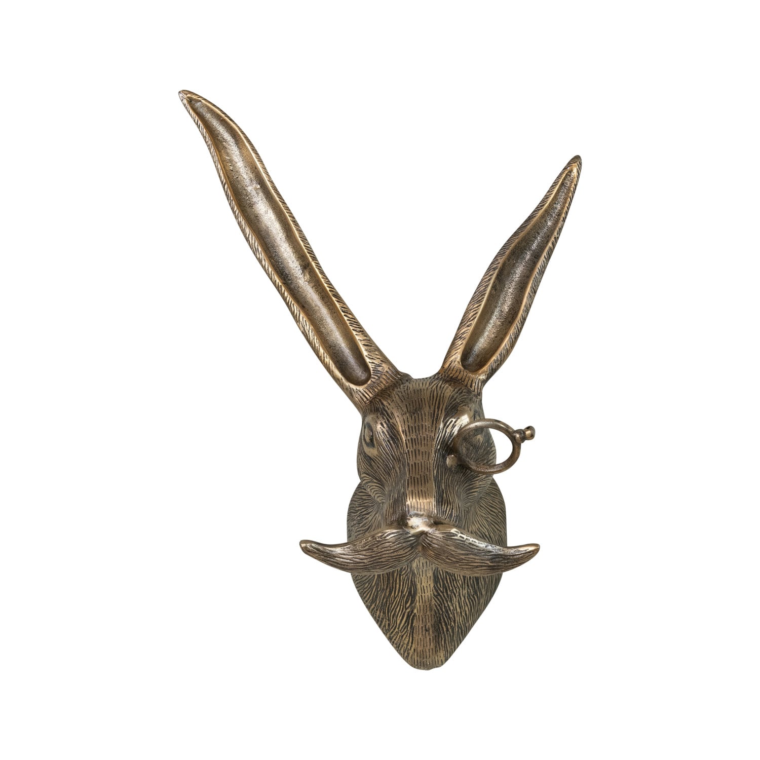 Antique Brass Dapper Rabbit Wall Decor