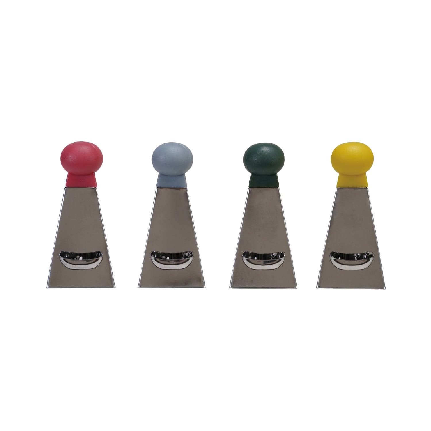 Three-Sided Stainless Steel Mini Grater — Gray