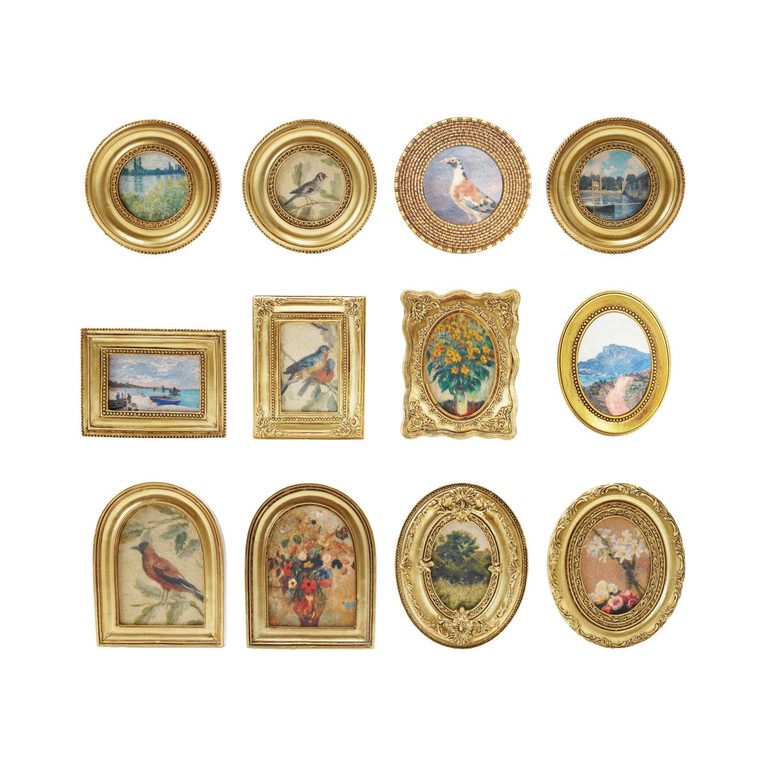 Petite Gold Framed Art Magnet