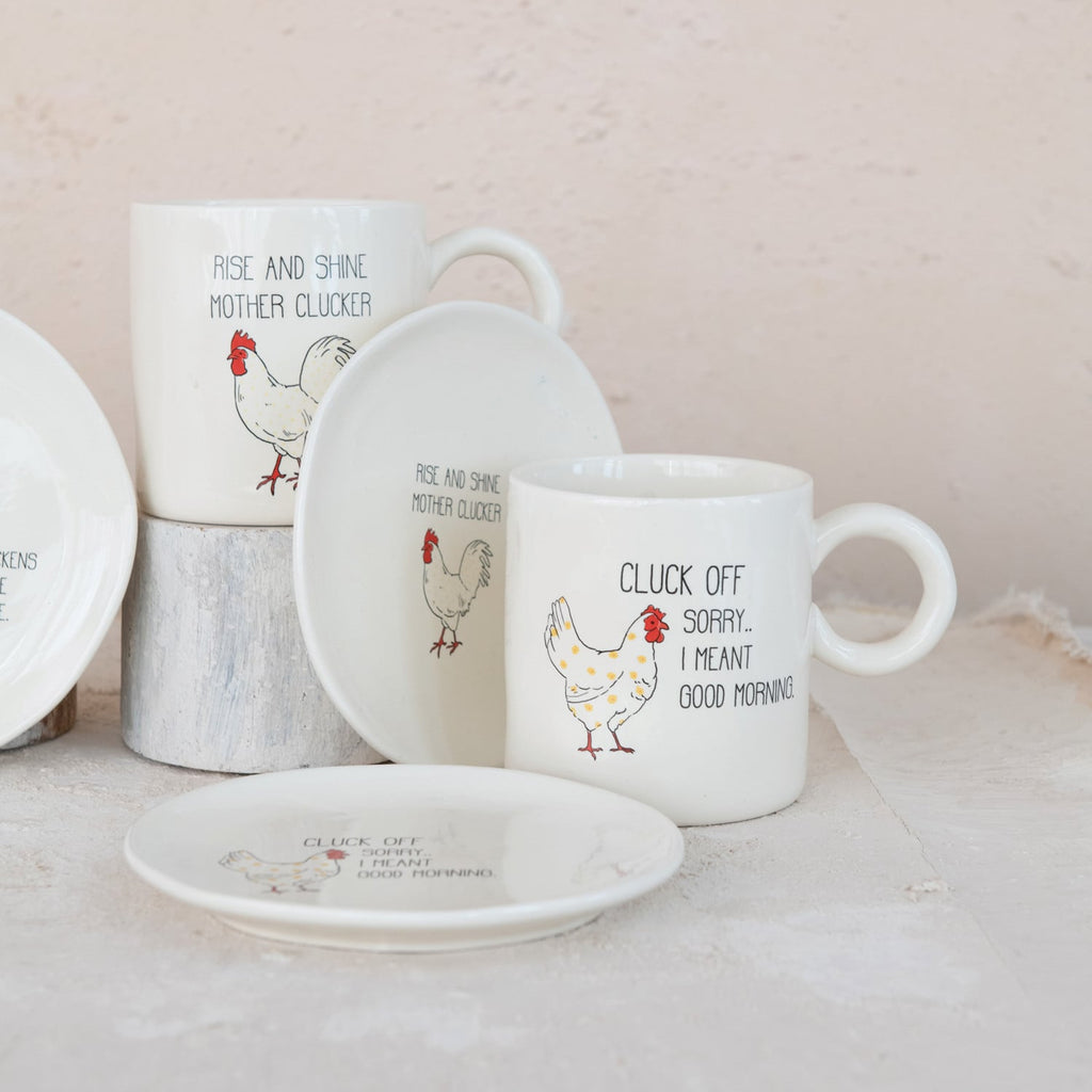 Charming Chicken Stoneware Mug