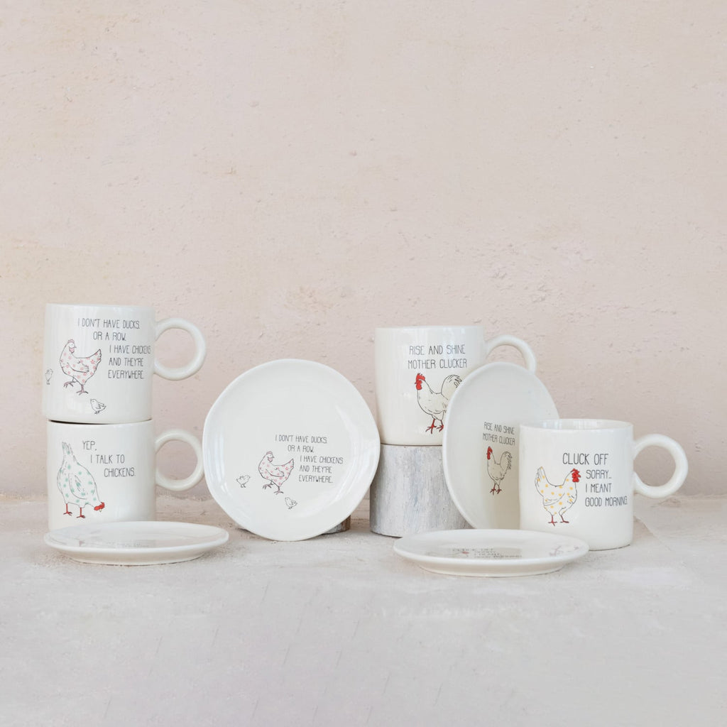 Charming Chicken Stoneware Mug